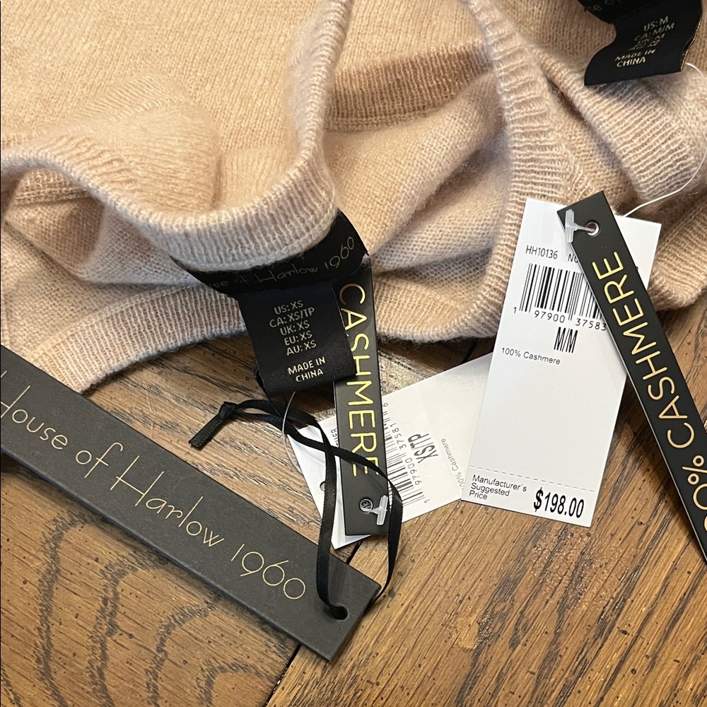 House of Harlow cashmere tank sweater, size XS and Medium, NWT - Picture 11 of 11